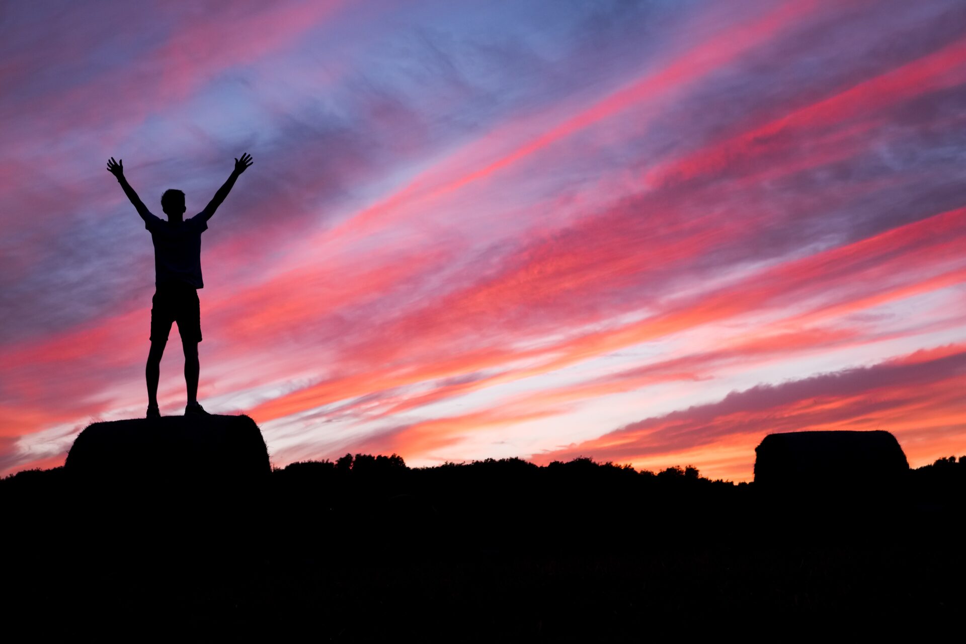 Man Under the Red Sky